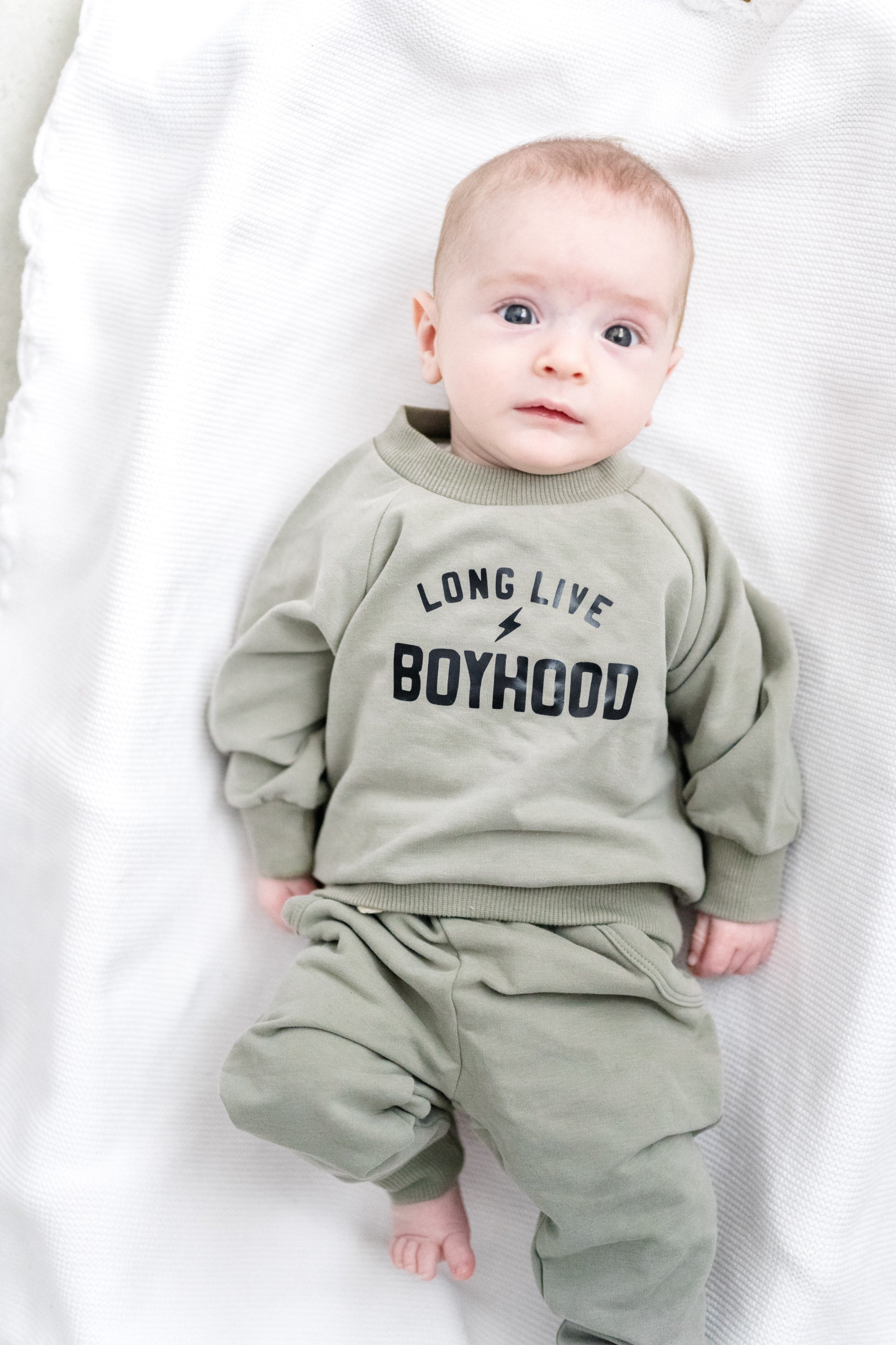 Long Live Boyhood organic lounge set