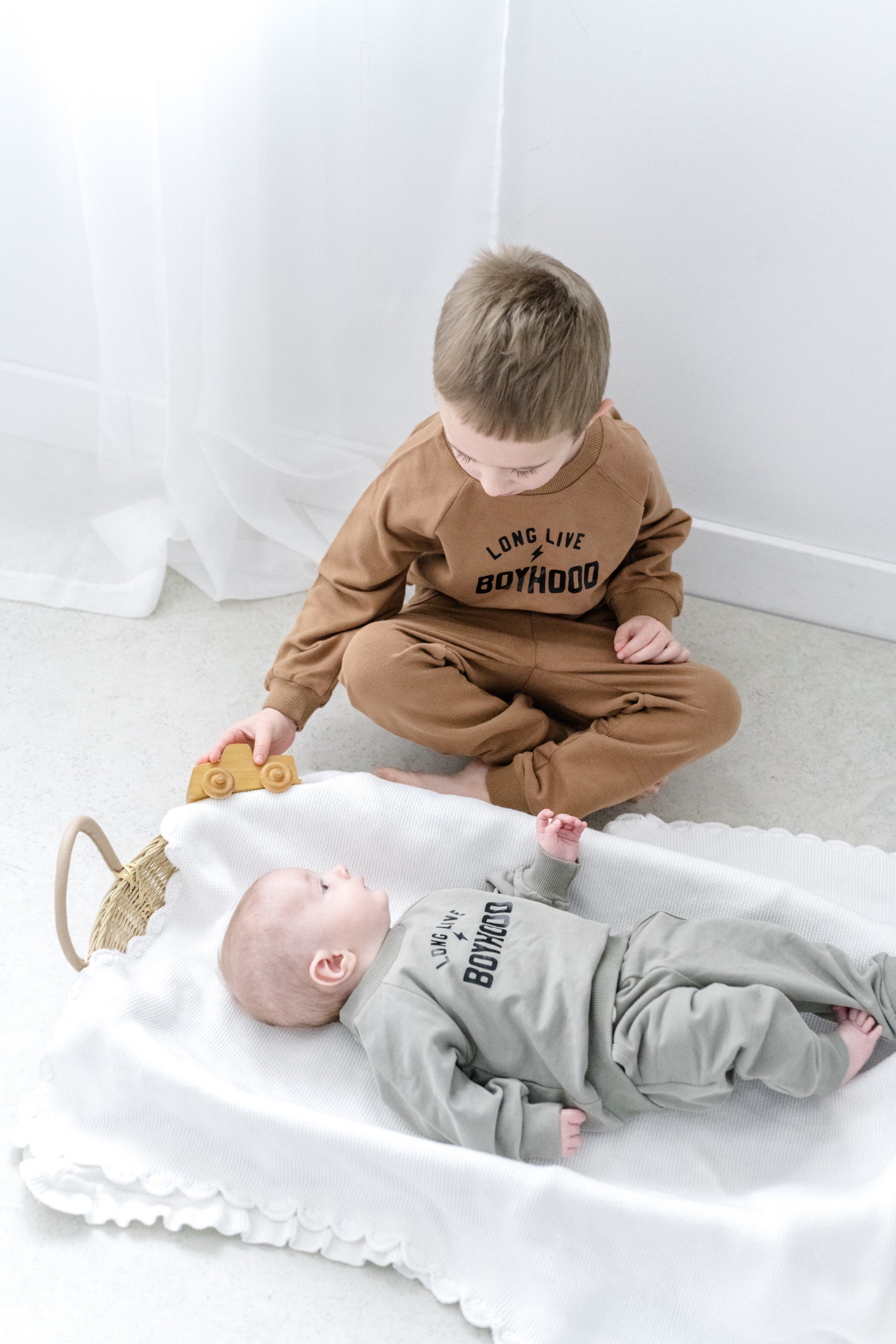 Long Live Boyhood organic lounge set