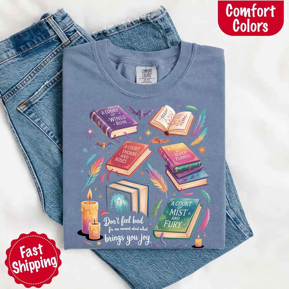 Velaris Book Lover Tee – Comfort Colors Bat Boys SJM Gift