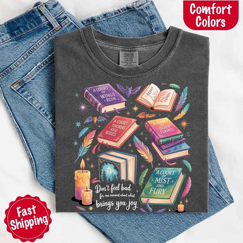 Velaris Book Lover Tee – Comfort Colors Bat Boys SJM Gift