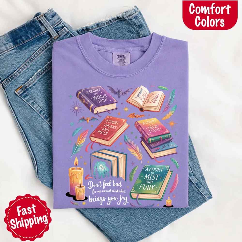 Velaris Book Lover Tee – Comfort Colors Bat Boys SJM Gift
