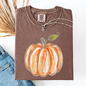 Watercolor Pumpkin, Halloween, Autumn, Fall, Comfort Colors T-Shirt