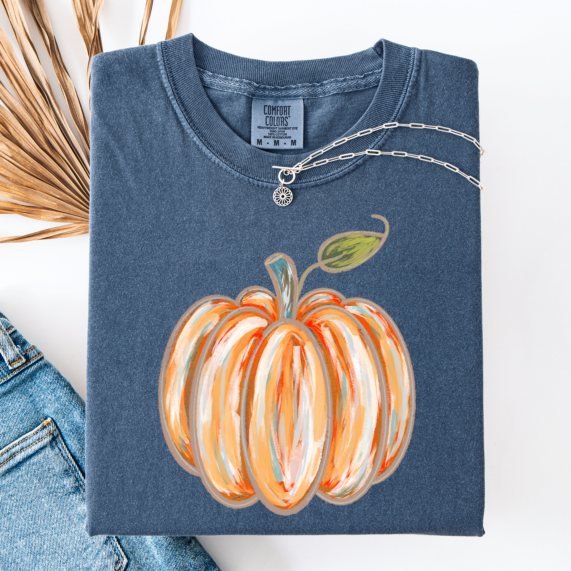 Watercolor Pumpkin, Halloween, Autumn, Fall, Comfort Colors T-Shirt