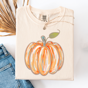 Watercolor Pumpkin, Halloween, Autumn, Fall, Comfort Colors T-Shirt