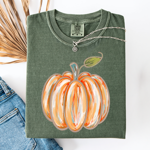 Watercolor Pumpkin, Halloween, Autumn, Fall, Comfort Colors T-Shirt