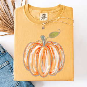 Watercolor Pumpkin, Halloween, Autumn, Fall, Comfort Colors T-Shirt