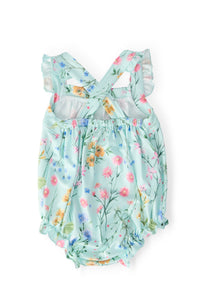 Wild Woods Ruffle Cross Back Romper
