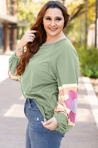 Sara Flower Raglan Sleeve Top