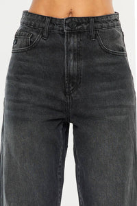 KanCan ultra high rise balloon jeans DARK GREY