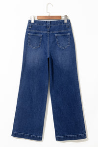 Victoria Wide Leg Pocketed High Waist Jeans