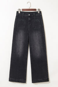 Victoria Wide Leg Pocketed High Waist Jeans