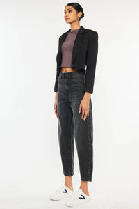 KanCan ultra high rise balloon jeans DARK GREY