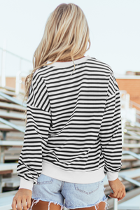 Amara Stripe Oversized Sweatshirt