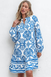 Adalynn Tribal Button Up Loose Mini Dress