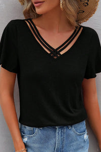 V-Neck Short Sleeve T-Shirt