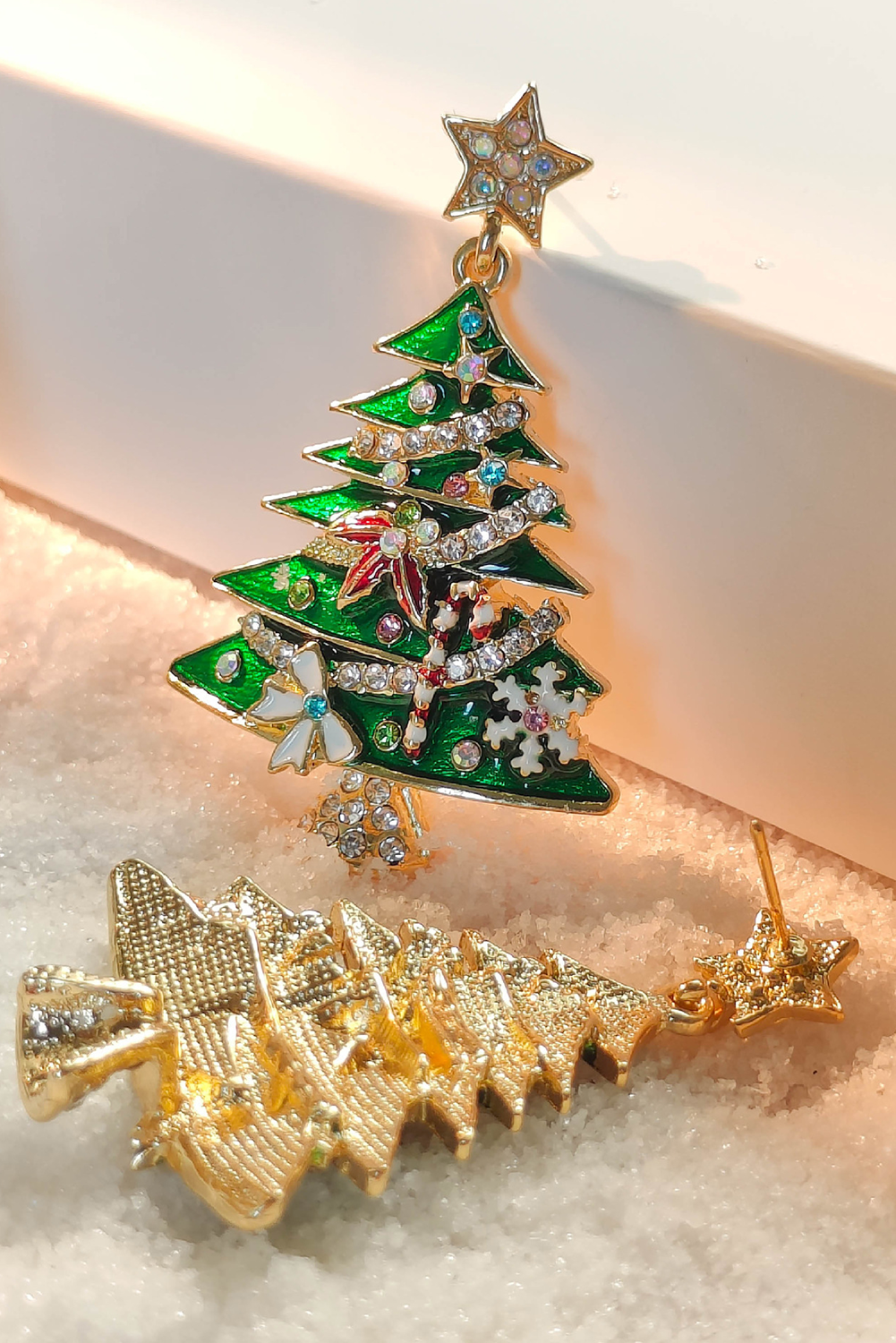 Anne Star Christmas Tree Earrings