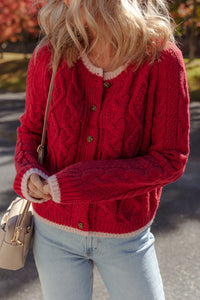 Kennedy Cable Knit Buttoned Cardigan