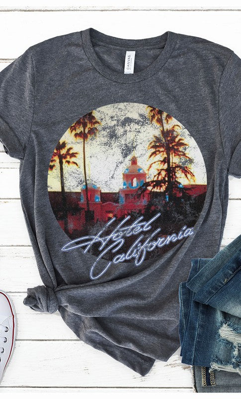 Retro Hotel California Eagles Graphic Tee