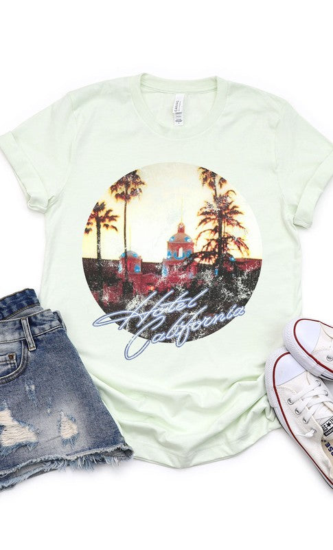 Retro Hotel California Eagles Graphic Tee