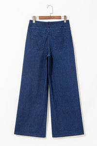 Raven Medium Wash Straight Leg Loose Casual Jeans