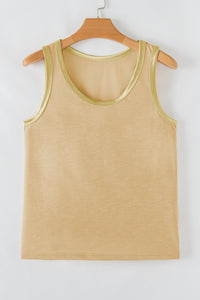Skyla Metallic Sheen Tank Top