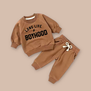 Long Live Boyhood organic lounge set
