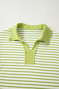 Juniper Stripe Collared Pullover and Skort Outfit