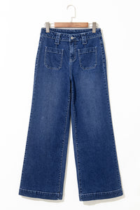 Victoria Wide Leg Pocketed High Waist Jeans