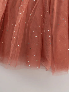 FINAL SALE-Pink Rainbow Pumpkin Girl Tutu Dress
