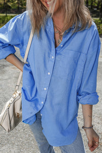 Palmer Boyfriend Chest Pocket Tunic Shirt