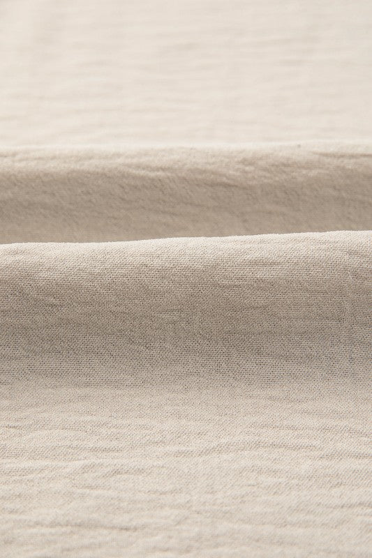 Stripe Patchwork Long Sleeve Henley Top