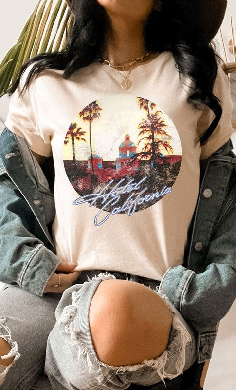 Retro Hotel California Eagles Graphic Tee