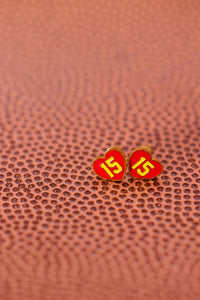 Desert Peach - #15 Heart Stud Earrings
