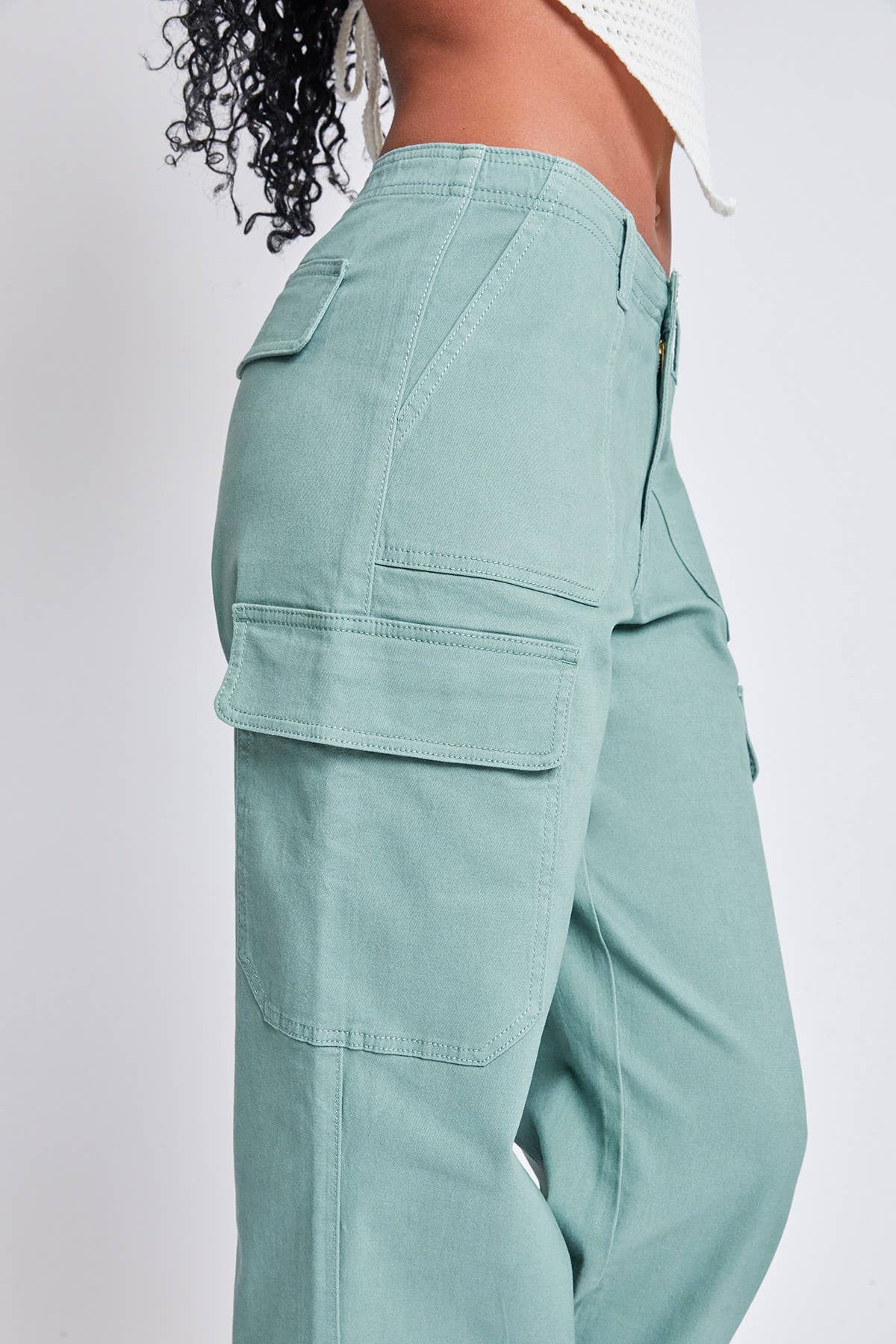 Porkchop Cargo Pkt Straight Leg Pant: Jasmine / Junior / 13