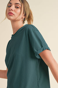 Mali Baby Tee Short Sleeve Top - Teal