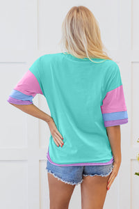 Chandler Half Sleeve Buttons Henley Top