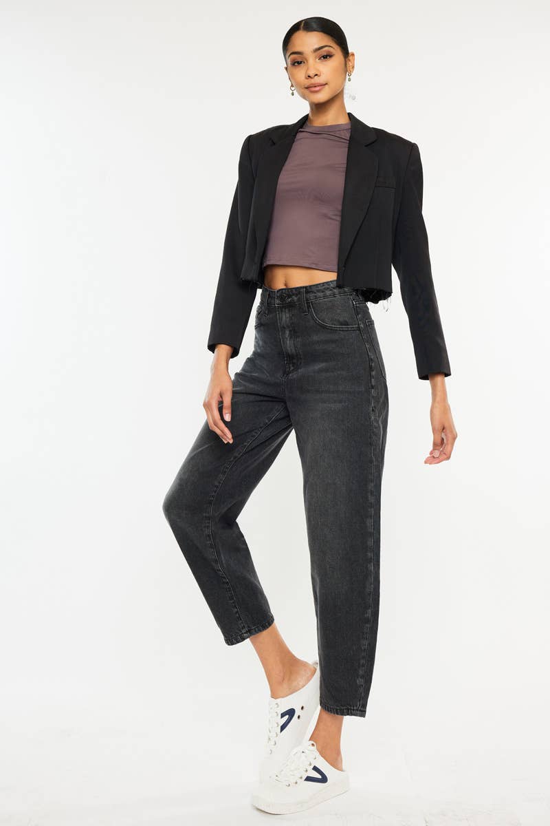 KanCan ultra high rise balloon jeans DARK GREY