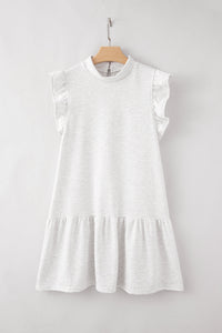 Baylor Flutter Sleeve Crew Neck Shift Dress