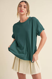 Mali Baby Tee Short Sleeve Top - Teal