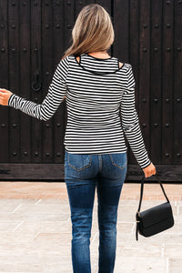 Remi Stripe Double-layer Long Sleeve Top