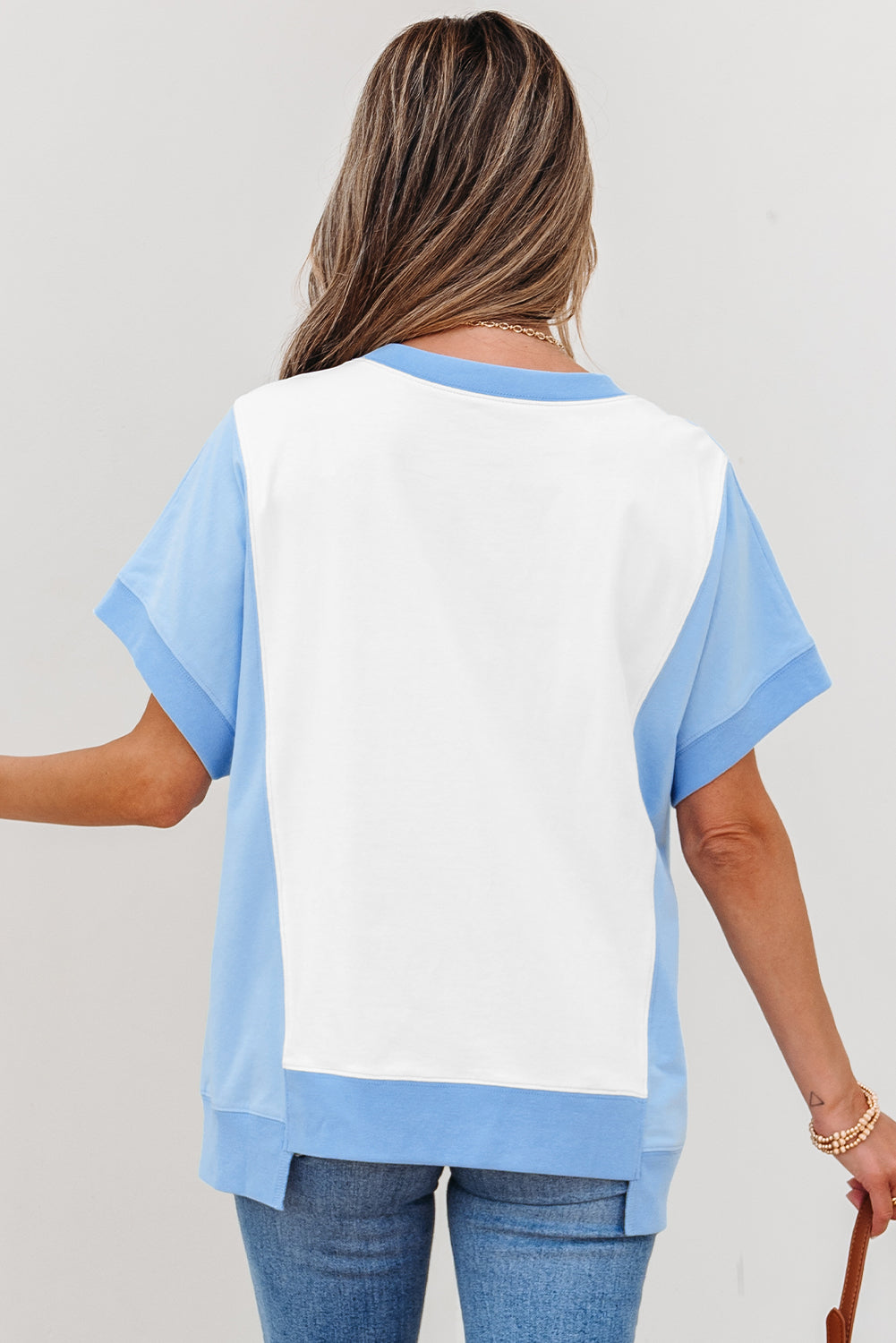 Waverly Exposed Seam Crew Neck Top