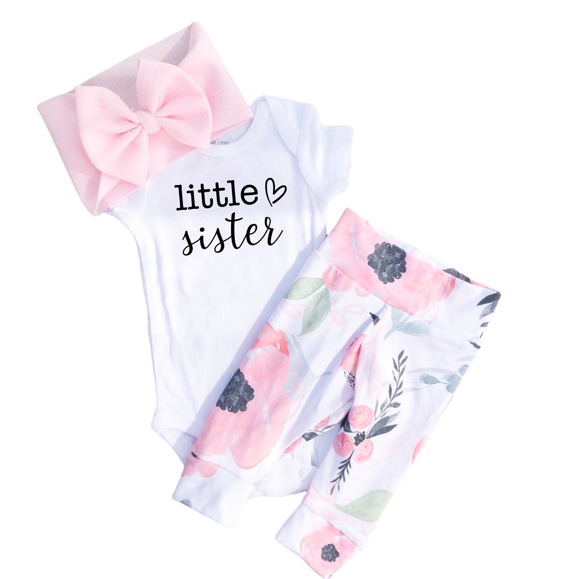 Pink Floral Baby Leggings