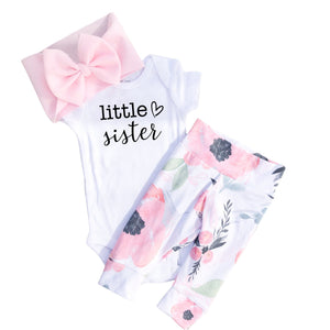 Pink Floral Baby Leggings