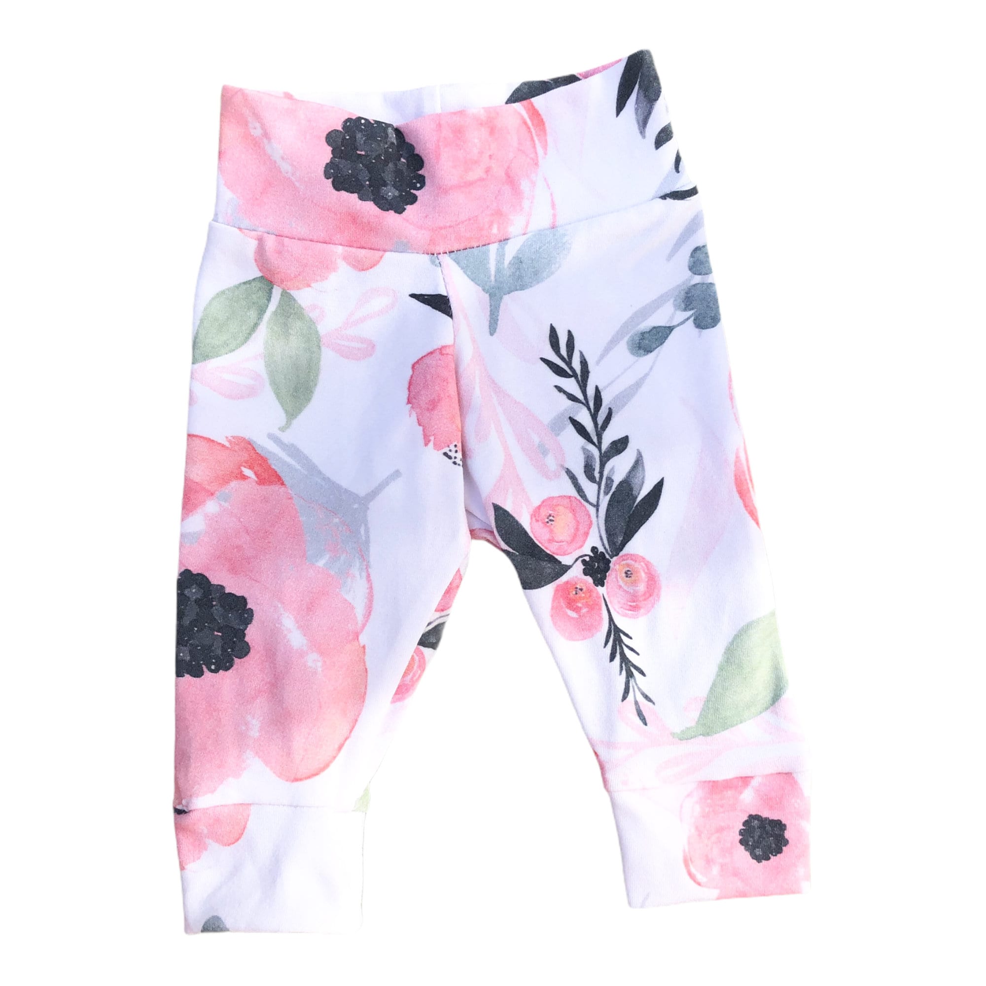 Pink Floral Baby Leggings