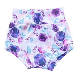 Purple Floral Personalized Bummies Outfit