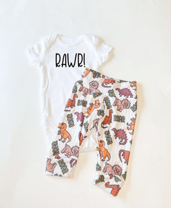 Dinosaur Baby Leggings Outfit