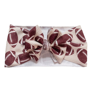 Football Headwrap Bow