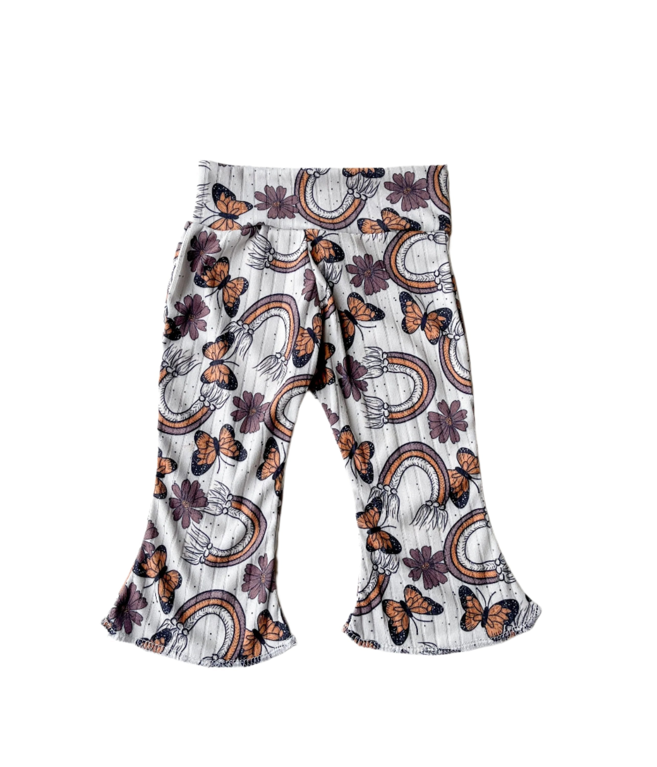 Boho Butterfly Bell Bottoms