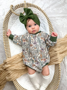 Wild Flower Bubble Romper