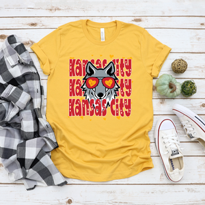 Kansas City Repeat Wolf Tee or Sweatshirt
